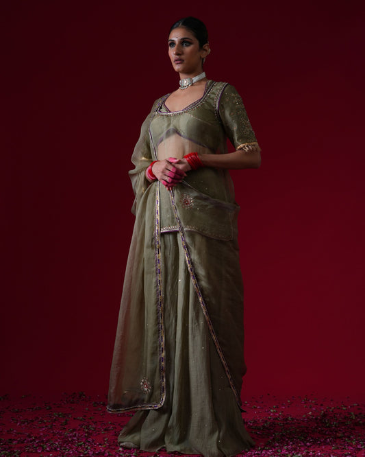 Sumitra Hand Embroidered Sharara Set