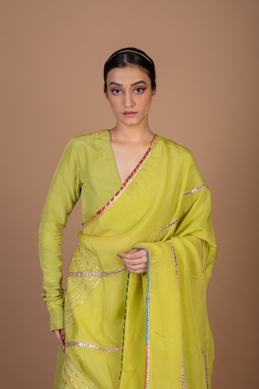 Scallop Embroidered Lehenga Blouse Set