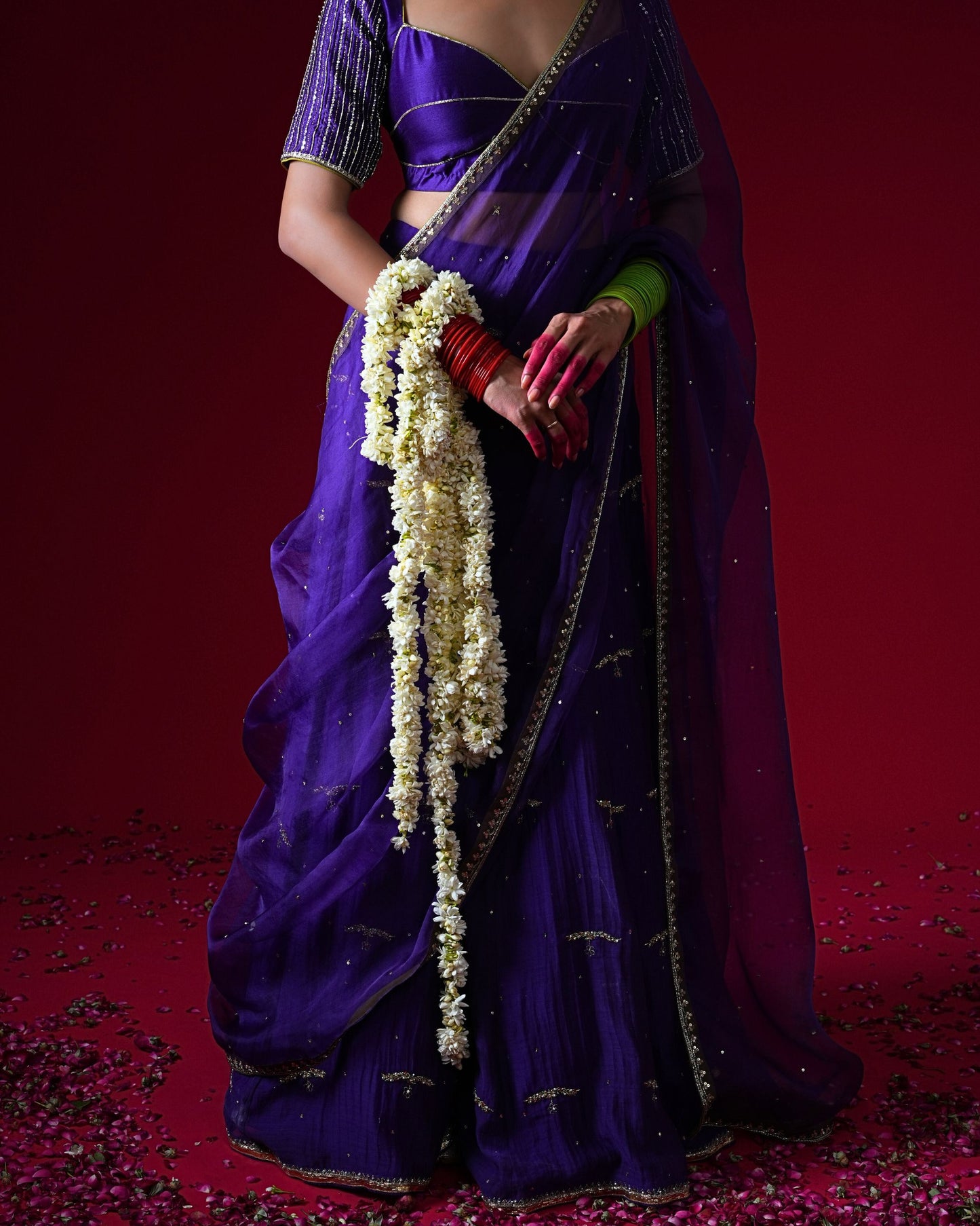 Rajeshwari Hand Embroidered Kalidaar Lehenga Set