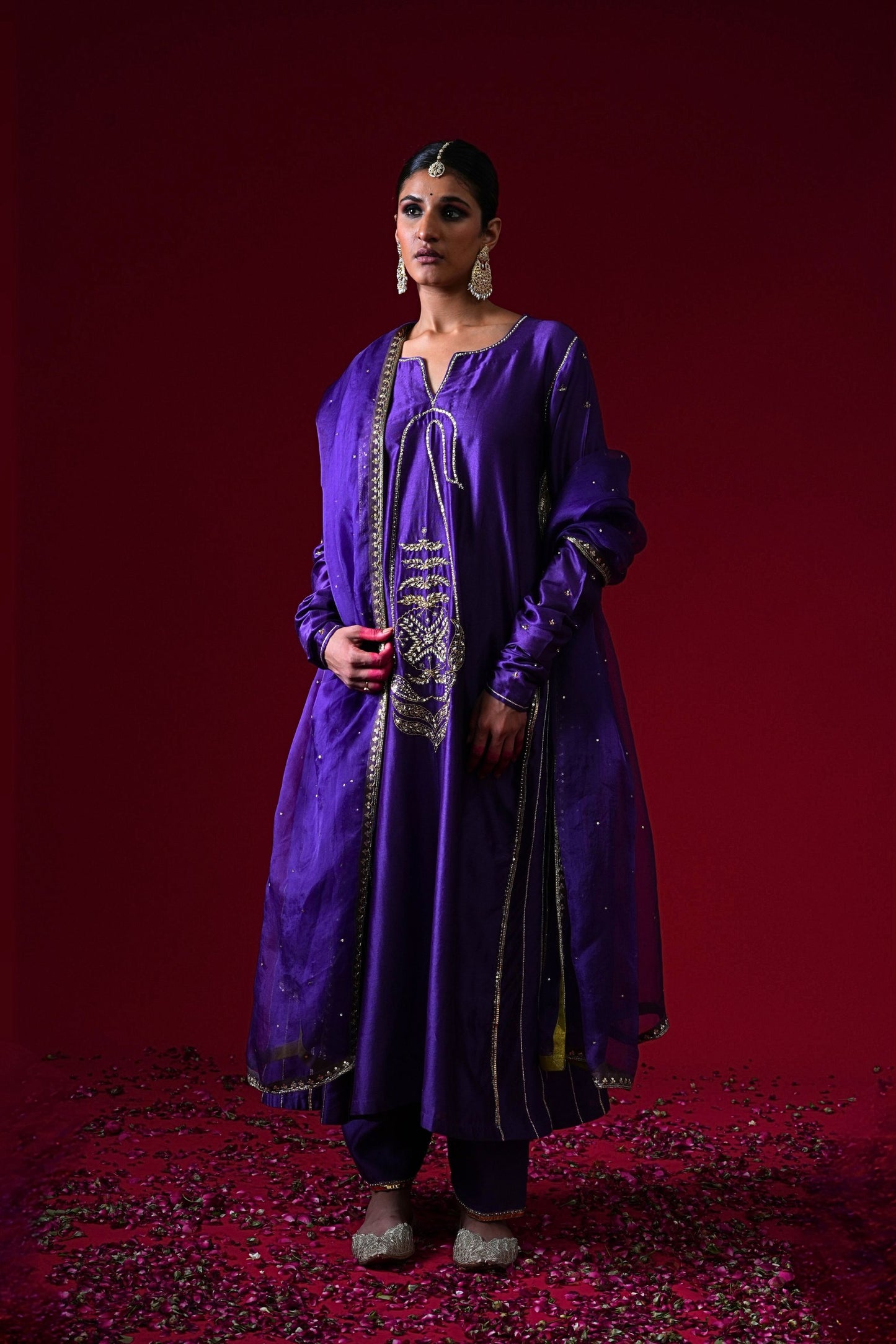 Rani Hemlata Hand Embroidered Suit Set