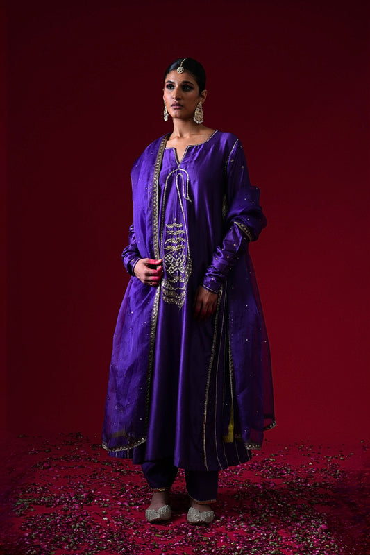 Rani Hemlata Hand Embroidered Suit Set