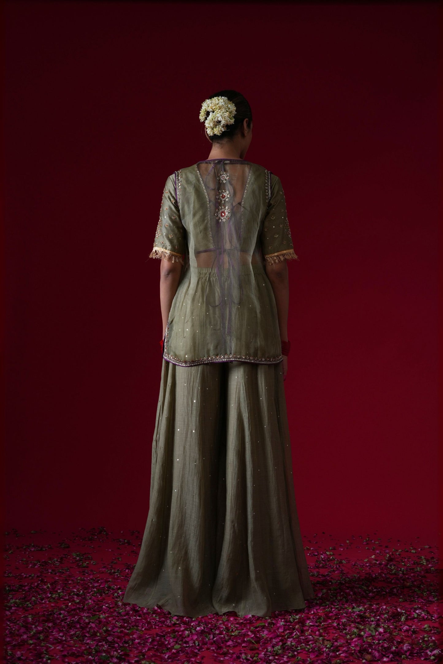 Sumitra Hand Embroidered Sharara Set