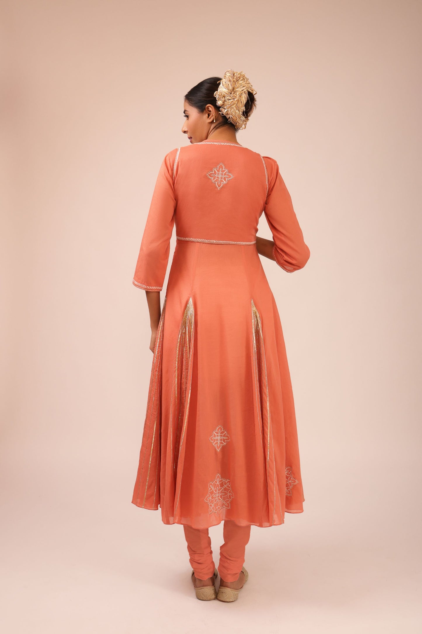 Jacket Anarkali Pure Cotton Suit Set