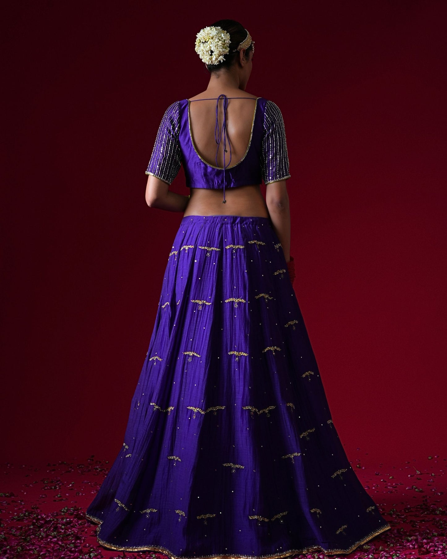 Rajeshwari Hand Embroidered Kalidaar Lehenga Set