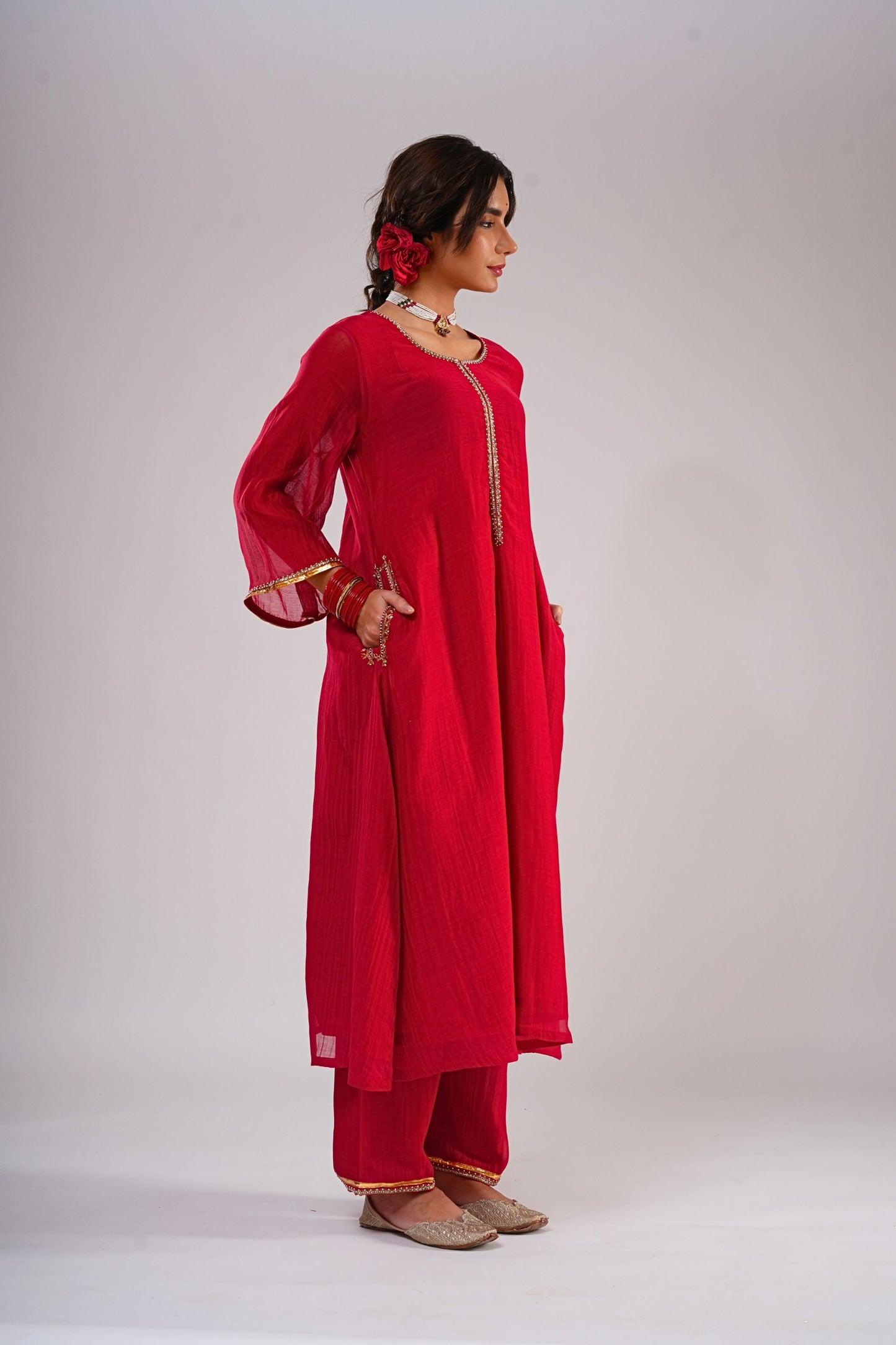 Gulabo Hand Embroidered Suit Set