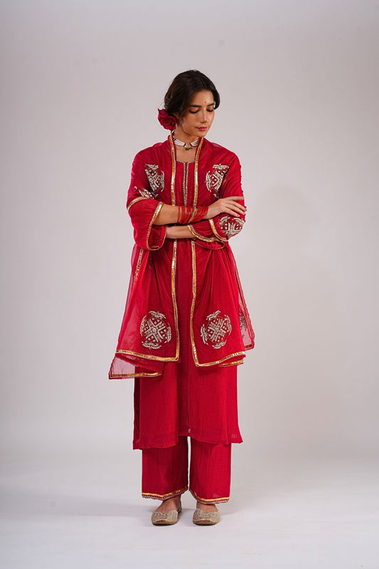 Gulabo Hand Embroidered Suit Set
