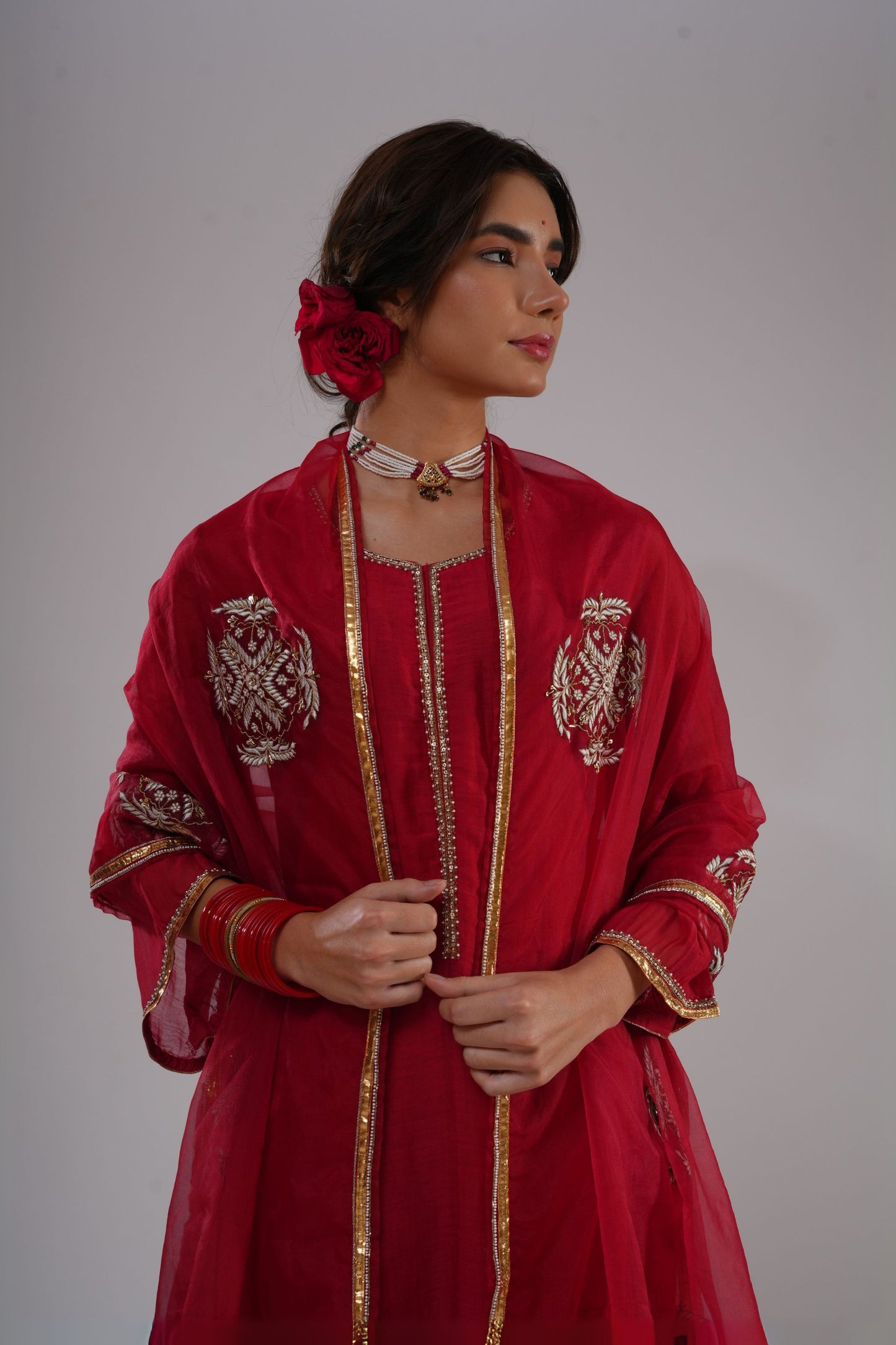 Gulabo Hand Embroidered Suit Set