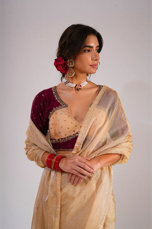 Nazaakat Saree with Stitched Blouse