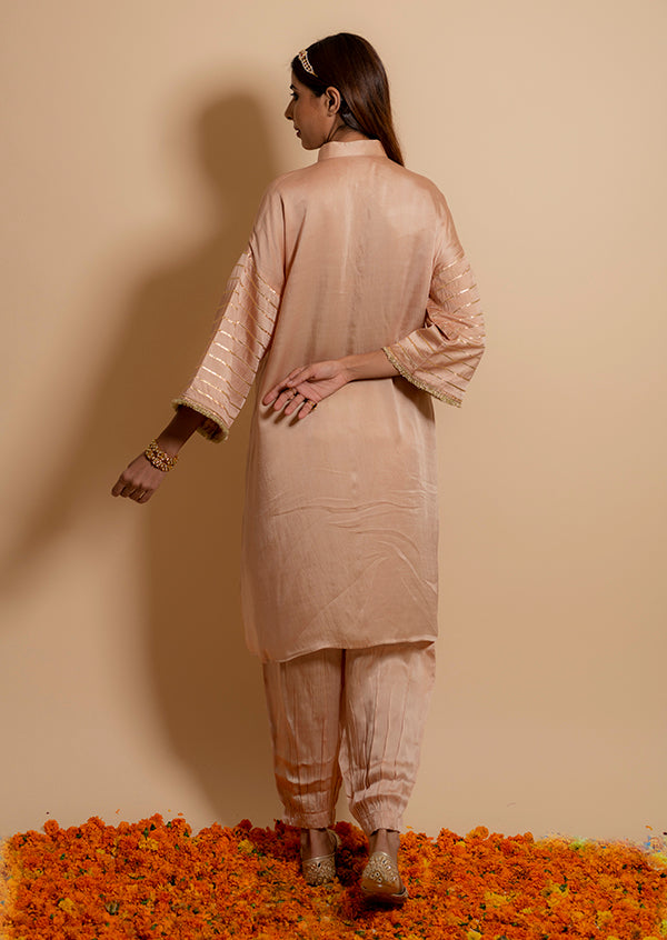 Bell sleeves Straight cut Kurta set