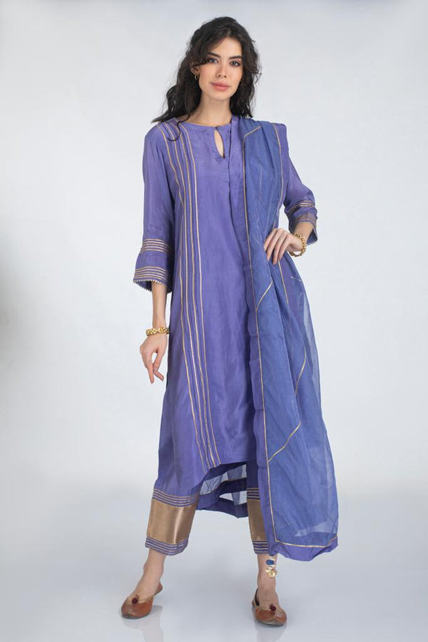 Upara silk Straight Kurta set